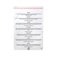 Plastic Zakken met Verstikkingswaarschuwing 35,6x50,8cm Hersluitbaar (100 stuks) [PFW11420]