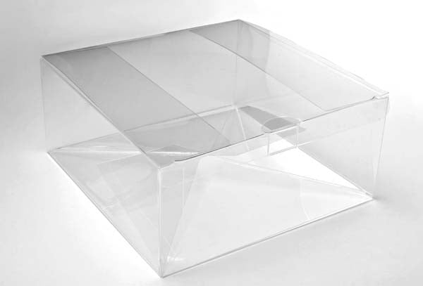 Plastic Doosjes 20,6x20,6x7,6cm Voedselveilig Autolock Bodem (25 stuks) [PLB207]