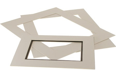 Passepartout Dubbeldik Super Wit/Super Wit 20,3x25,4cm met 11,25x16,75cm Venster (25 stuks) [MD30023]
