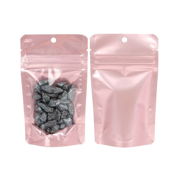 Stazakken Rose goud /transparant 8x5x13 cm (100 stuks) [ZBGRG1]