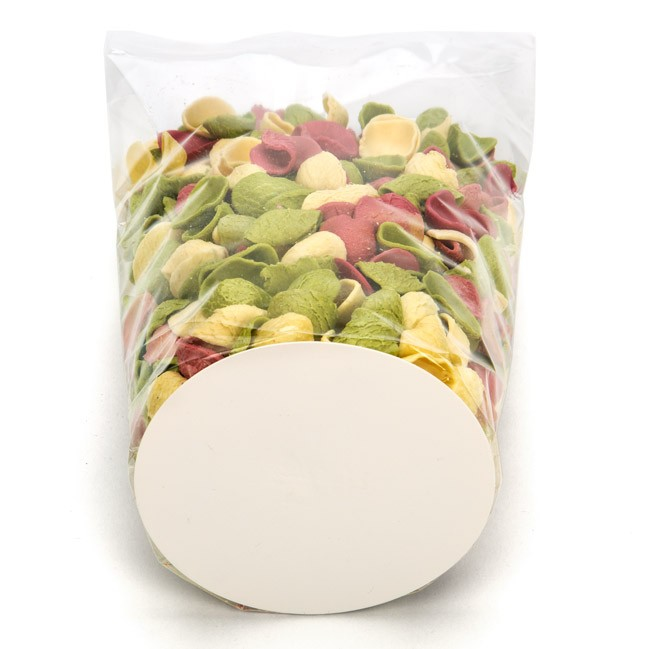 Plastic Zakken Ronde Bodem 10,2x25,4cm 40 Micron en met witte Kaart (50 stuks) [RPBG4]