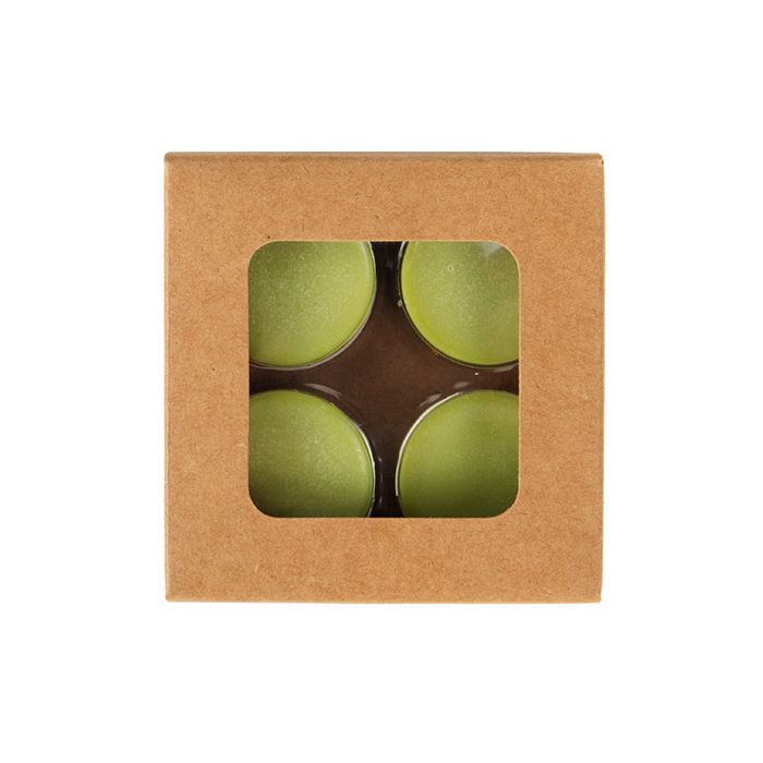 Kraft Dozen voor Hangemaakt Snoep, Ronde insert 7x2.1x6.8cm (25 stuks) [CNDYR277]