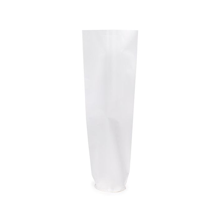 Frosted Plastic Zakken ronde Bodem 5,1x25,4 cm Met Papieren Kaart (50 stuks) [RPBGF1]