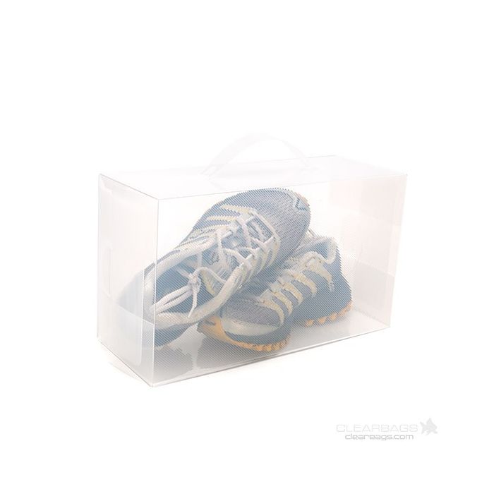 Plastic Doosjes voor Herenschoenen Frost 19,5x13x34cm met handvat (3 stuks) [SB2]