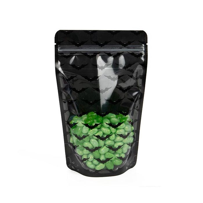 Stazakken Zwart Vleermuizen print 13x7,9x20,6cm (25 Stuks) [ZBGW3B]