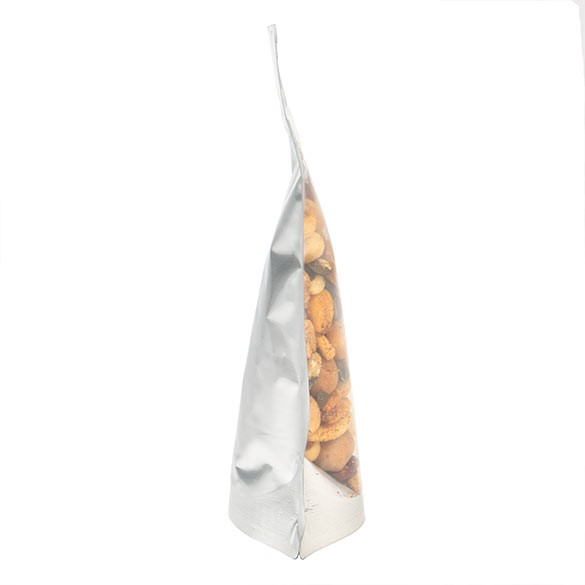 Stazakken Transparant/Zilver 9,5x5,5x15,5cm | 57 gram (100 stuks) [ZBGS35]