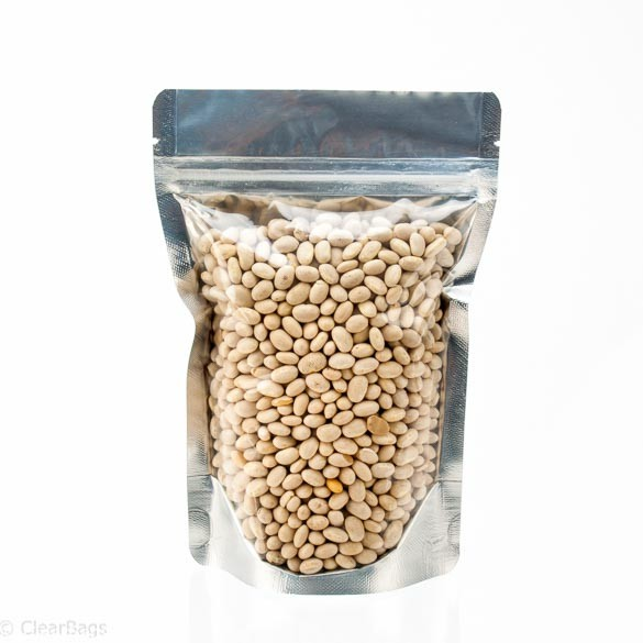 Stazakken Transparant/Zilver 12x7,5x18,5cm | 114 gram (100 stuks) [ZBGS46]