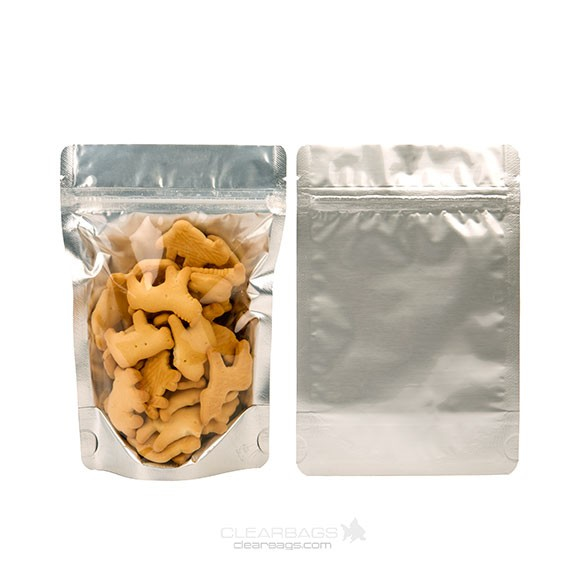 Stazakken Transparant/Zilver 12x7,5x18,5cm | 114 gram (100 stuks) [ZBGS46]