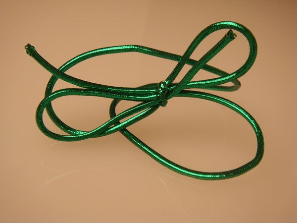 Versierelastiek Metallic Groen 25,5cm (50 stuks) [10MGR]