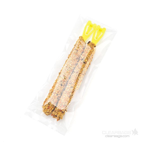 Plastic Zakken "Heat Seal" 7,7x20,3cm Gelamineerd (100 stuks) [SLB38]