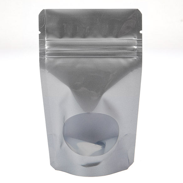Stazakken Zilver met ovaal Venster 8x5x13cm | 28 gram (100 stuks) [ZBGO1S]