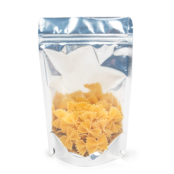 Stazakken Transparant/Goud 13x7x20,5cm | 113 gram (100 stuks) [ZBGG3]