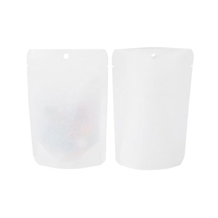 Stazakken Kraft Wit Milieuvriendelijk 10,2x6x15,2 cm (100 Stuks) [SUPEK2W]