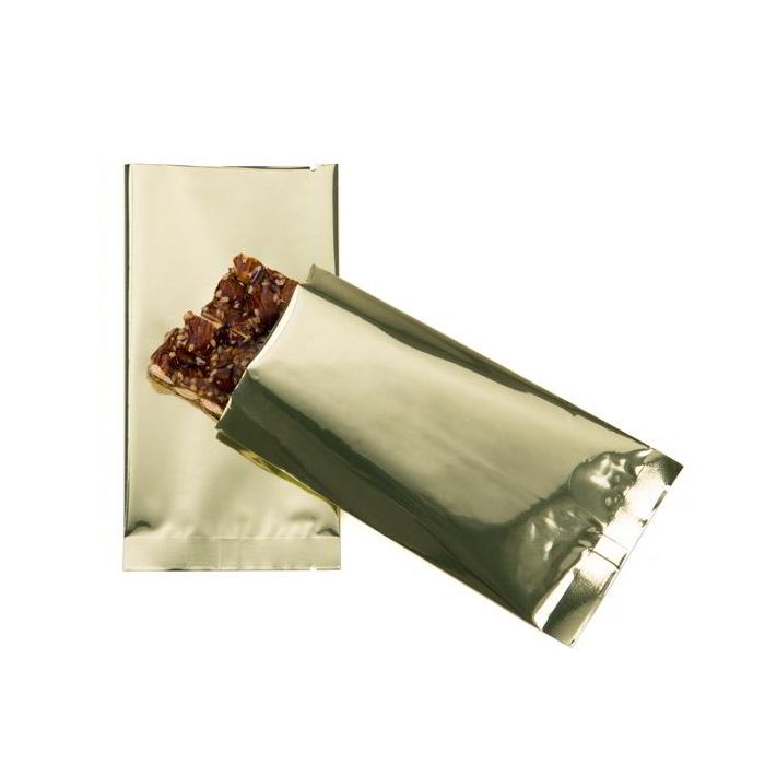 Plastic Zakken Goud 7,5x14cm Gemetalliseerd en Sealbaar (100 stuks) [SVP35HG]