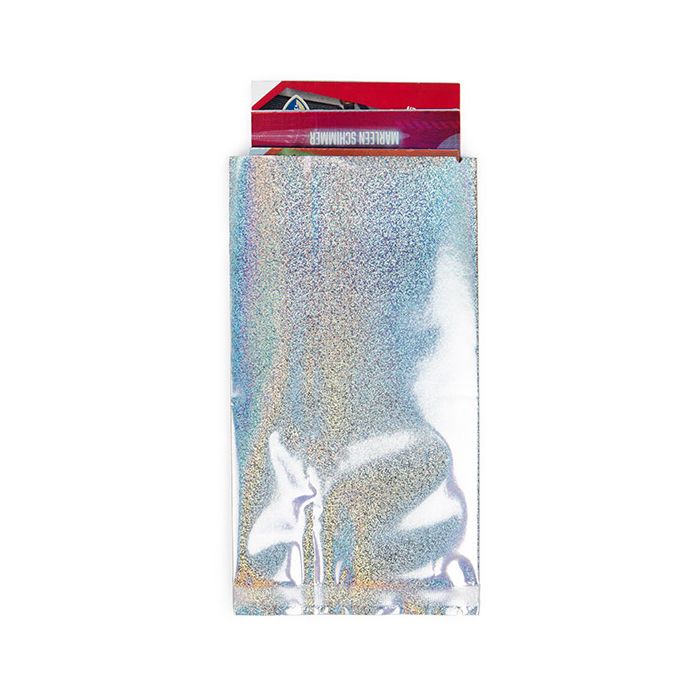 Plastic Zakken Glitter Holografisch 7,6x14 cm Sealbaar d.m.v warmte (25 stuks) [SVP35HHG]