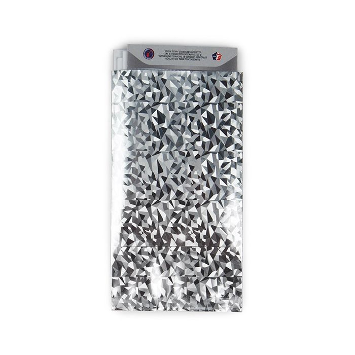 Plastic Zakken Holografisch Kristal 7,6x14 cm Sealbaar d.m.v warmte (25 stuks) [SVP35HHI]