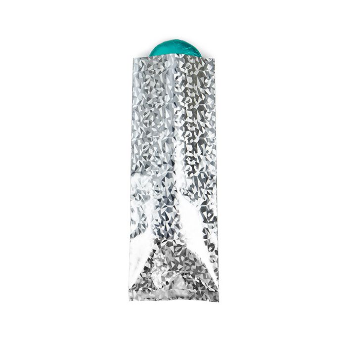 Plastic Zakken Holografisch Kristal 7,6x20,3 cm Sealbaar d.m.v warmte (25 stuks) [SVP38HI]