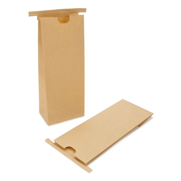 Zakken Kraft Bruin met Sluiting 10,8x6,4x26,7cm (100 stuks) [TTB2K]