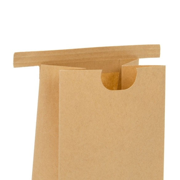 Zakken Kraft Bruin met Sluiting 8,6x6,4x19,7cm (100 stuks) [TTW1K]