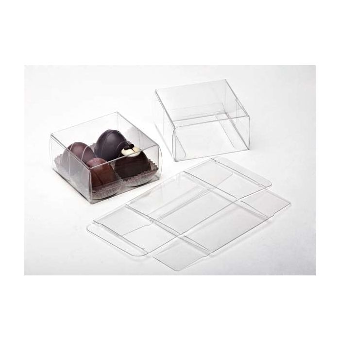 Plastic Doosjes voor Chocolade 7x3,7x7cm Voedselveilig (25 stuks) [FPB227]