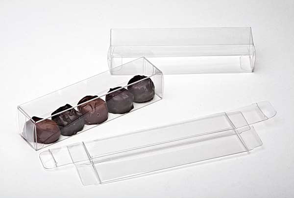 Plastic Gift Boxes for Chocolates 3.5x3.5x15.9cm with Insert (100 pieces) [CNDY228]