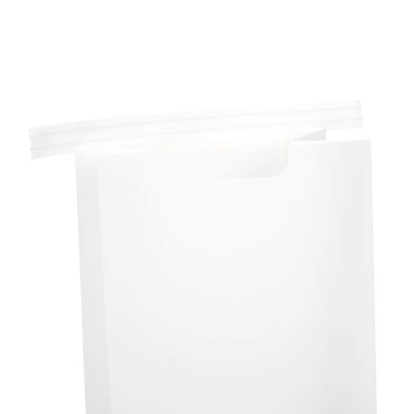 Zakken Kraft Wit met Sluiting 10,8x6,4x26,7cm (100 stuks) [TTW2W]
