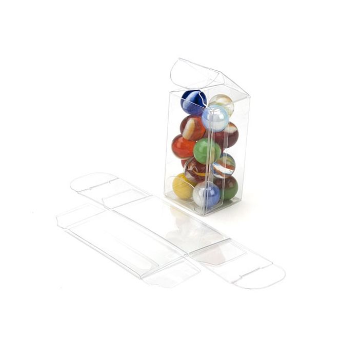 Plastic Doosjes 2,5x2,5x5,1cm Kristalhelder (50 stuks) [VB290]