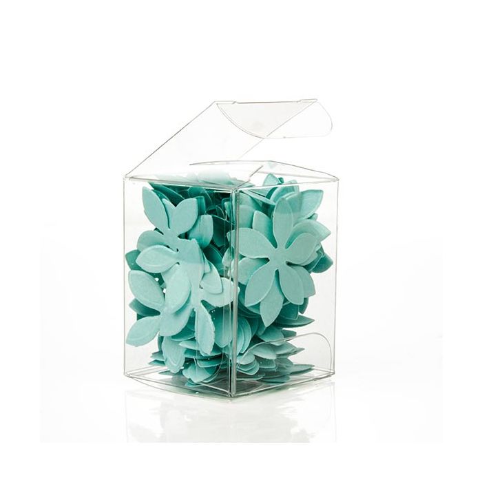 Plastic Doosjes 3,8x3,8x5,1cm Kristalhelder (50 stuks) [VB291]