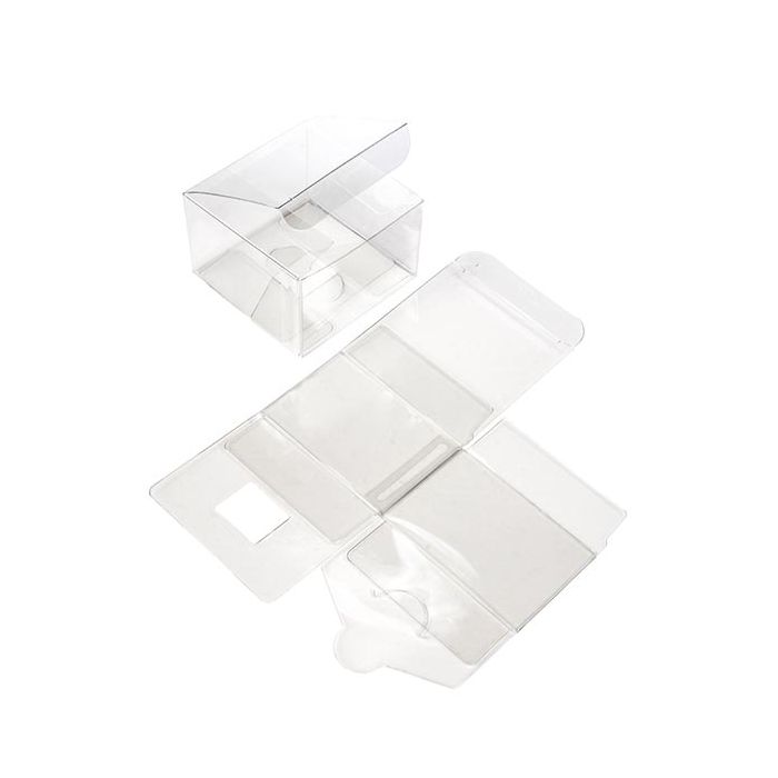 Plastic Doosjes 7,6x7,6x5,1cm Kristalhelder (50 stuks) [VB298]