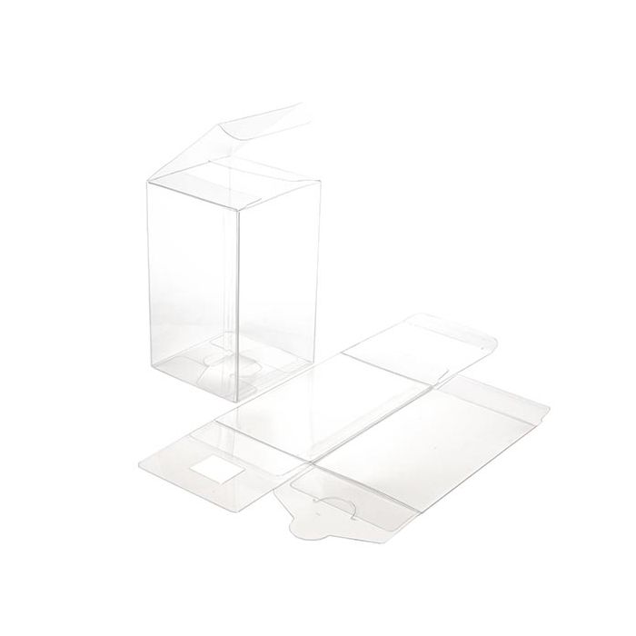 Plastic Doosjes 7,6x7,6x12,7cm Kristalhelder (50 stuks) [VB299]