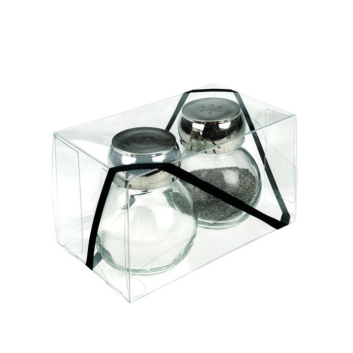 Plastic Doosjes 7,6x7,6x12,7cm Kristalhelder (50 stuks) [VB299]