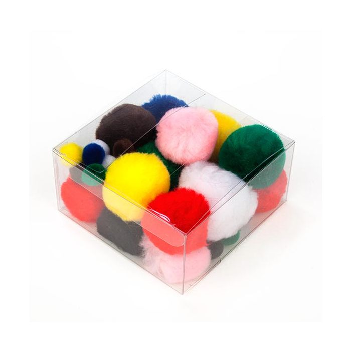 Plastic Doosjes 10,2x10,2x5,1cm Kristalhelder (50 stuks) [VB302]