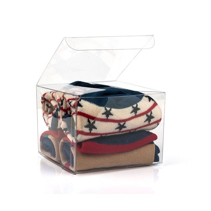 Plastic Doosjes 10,2x10,2x7,6cm Kristalhelder (50 stuks) [VB303]