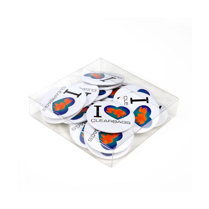 Plastic Doosjes 12,7x12,7x2,5cm Kristalhelder (50 stuks) [VB306]