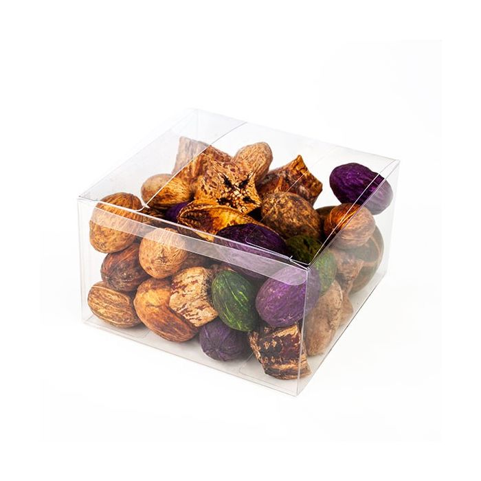 Plastic Doosjes 12,7x12,7x7,6cm Kristalhelder (50 stuks) [VB307]