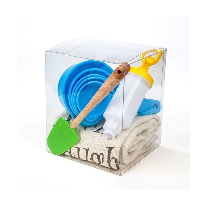 Plastic Doosjes 12,7x12,7x15,2cm Kristalhelder (50 stuks) [VB309]