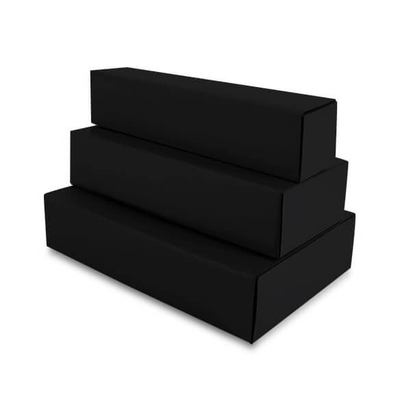 Wijnflesdozen 24x8x36cm Zwart (30 st.) [FP-VWL009]