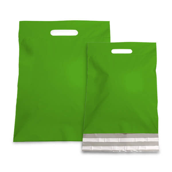Plastic Verzendtassen 30x40+7cm Groen (250 st.) [FP-VZQ029]