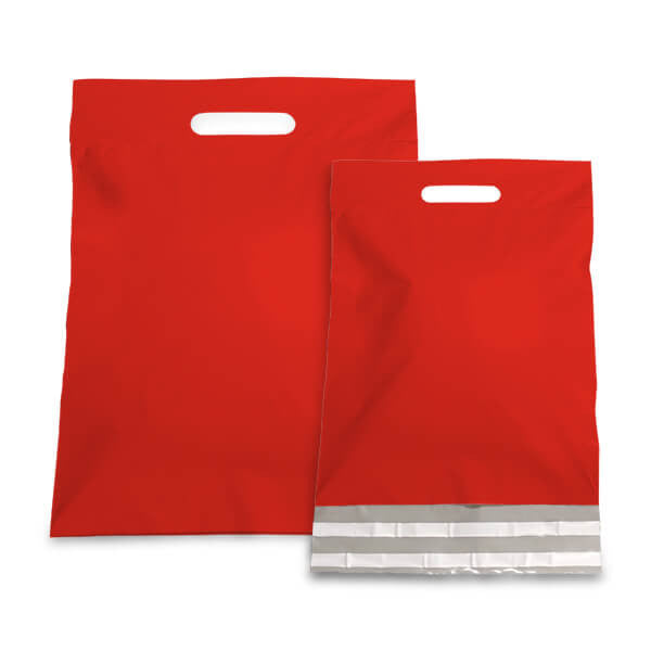 Plastic Verzendtassen 45x56+7cm Rood (250 st.) [FP-VZQ041]