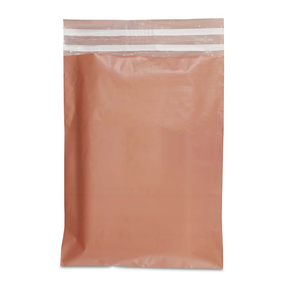 Plastic Verzendzakken 25x35+8cm Oud roze (250 st.) [FP-VZQ052]