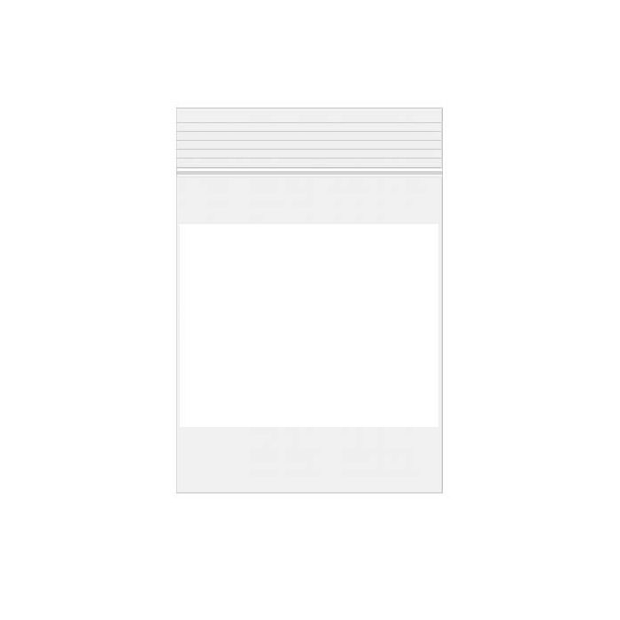 Gripzakken met Schrijfvlak 7,5x10cm PE 50 micron (100 stuks) [2WE34]