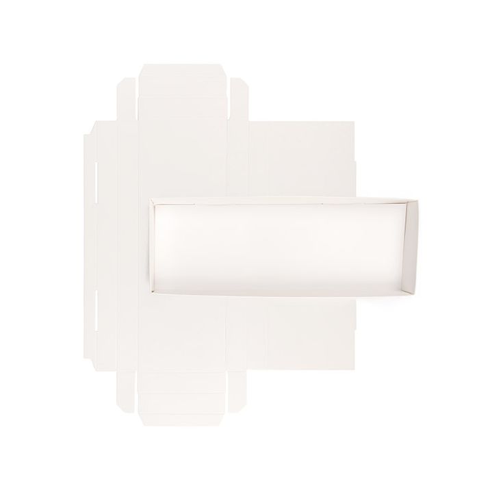 Kartonnen Bodem Doosjes Wit 10,8x2,5x30,5 cm (25 Stuks) [WH11]