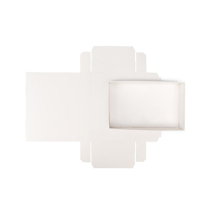 Kartonnen Bodem Doosjes Wit 15,2x3,8x24,1 cm (25 Stuks) [WH13]