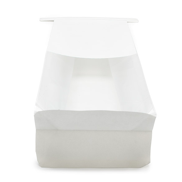 Blokbodemzakken Wit met Tin-Tie Sluiting en Zijvouw 8,9x6,4x25,4cm (100 stuks) [TTGB1W]