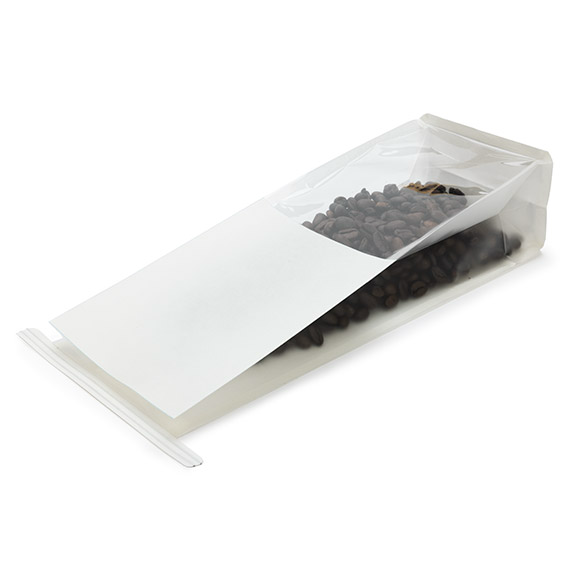 Blokbodemzakken Wit met Tin-Tie Sluiting en Zijvouw 8,9x6,4x25,4cm (100 stuks) [TTGB1W]