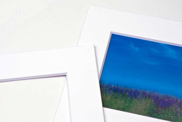 Passepartout Dubbeldik Wit/Wit Kern 20,6x27cm Venster - Buitenmaat 27,9x35,6cm (10 stuks) [MT20004]