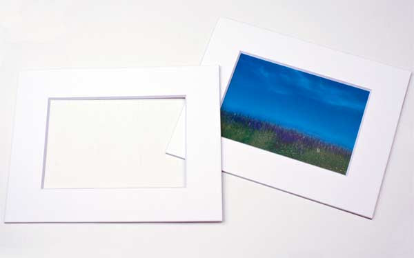 Passepartout Dubbeldik Wit/Wit Kern 20,6x27cm Venster - Buitenmaat 27,9x35,6cm (10 stuks) [MT20004]