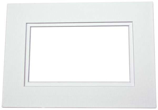 Passepartout Dubbeldik Wit/Wit Kern 30,5x40,6cm met 19x29cm Venster (10 stuks) [MD20216]