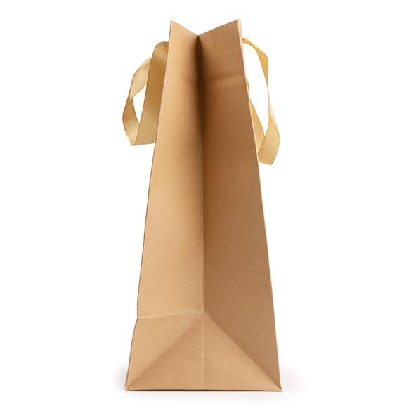 Cadeautasjes Kraft met Venster 24,9x15,2x35,1cm (10 stuks) [GMBW3K]