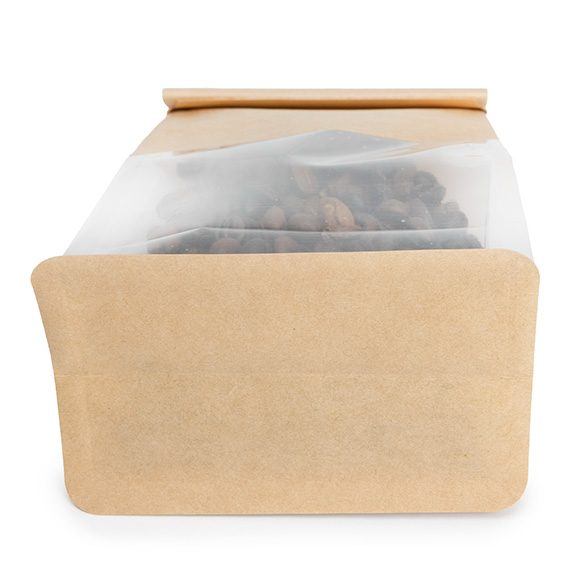 Blokbodemzakken Kraft met Tin-Tie Sluiting en Zijvouw 10,2x6,4x20,3cm (100 stuks) [TTGB2K]